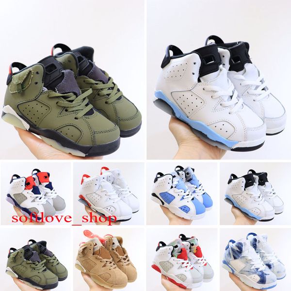 

2021 children basketball shoes boys girls kids sneakers youth gift sports toddlers, Black