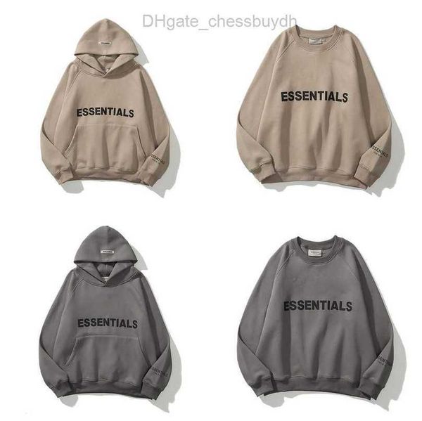 

sweatshirts men's ess luxury jackets hoodies men women essentials chest letter sweater sportswear hooded casual pullover couple sweats, Black;brown
