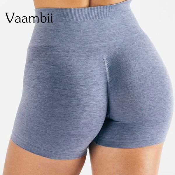 

2022 women high waist sport shorts seamless workout scrunch butt fitness women's sports short pants gym clothing, Black
