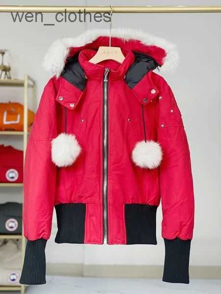 

mens down jackets moose parka winter waterproof cloth men wolf fur wyndham jacket hooded fourrure outwear raccoon furs warm knuck coat 4 moo, Black