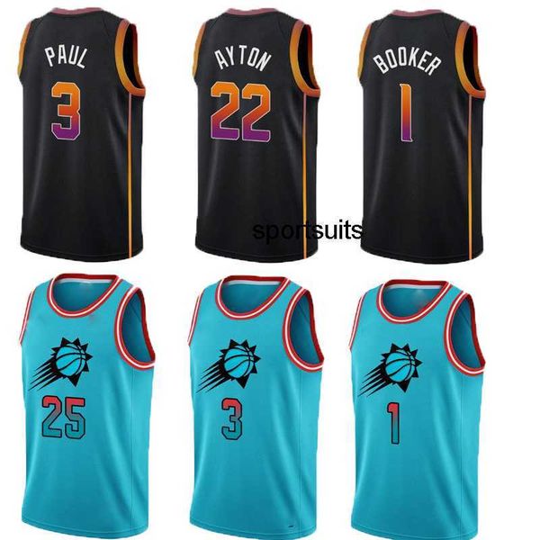 

jersey basketball devin 1 booker deandre 22 ayton chris 3 paul kevin durant jock landale torrey craig payne damion lee jerseys, Black;red