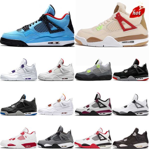 

2023 jumpman og 2021 wholesale basketball shoes 4 4s black cat pure money pine green oreo fire red cool grey white cement orange metallic br
