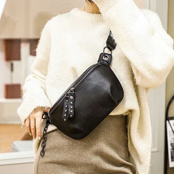 

evening bag quality leather chest suits woman chain fanny packs and purses fashi