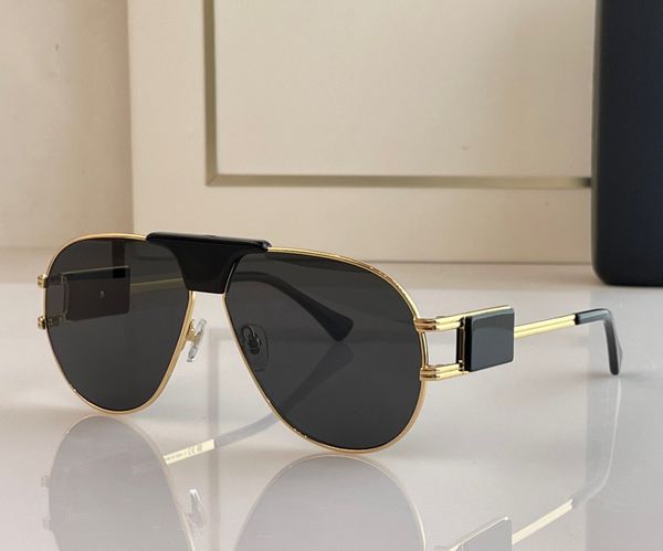 

fashion trendy designer 2252 mens sunglasses classic vintage metal pilot shape glasses outdoor leisure versatile style anti-ultraviolet prot, White;black