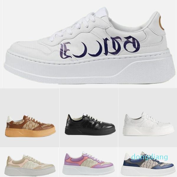 

basketball ggs''gg mens womens casual shoes sneakers skate retro shoe fashion ribbon leather canvas thick sole run design shoes 35, Black
