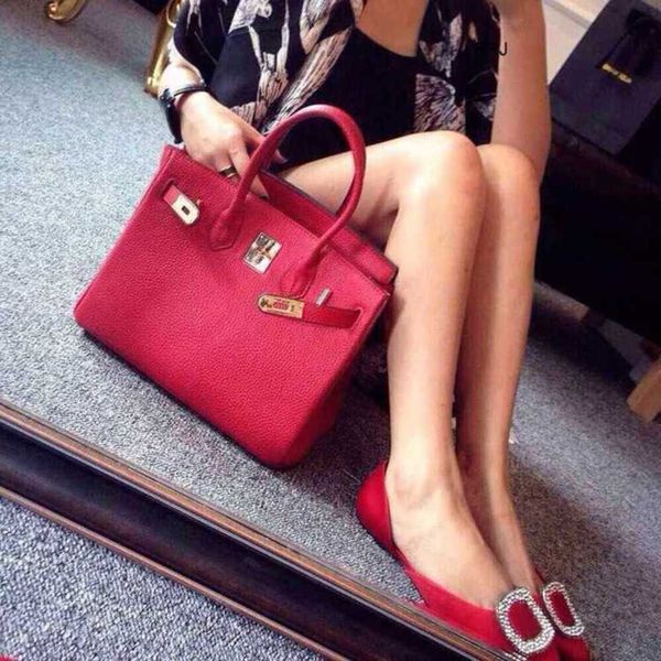 

designer bags birkin handbags herme tote bag wedding bag female 2023 new large capacity small ck red kelys bride handheld messenger have log