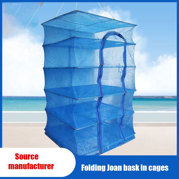 

folding fishing drying cage square sun wholesale fishing accessories