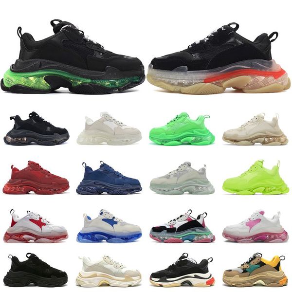 

with box designer balencaigaitys shoes 2022 designer triple s casual shoes men women platform sneakers red purple blue black white mens t fv