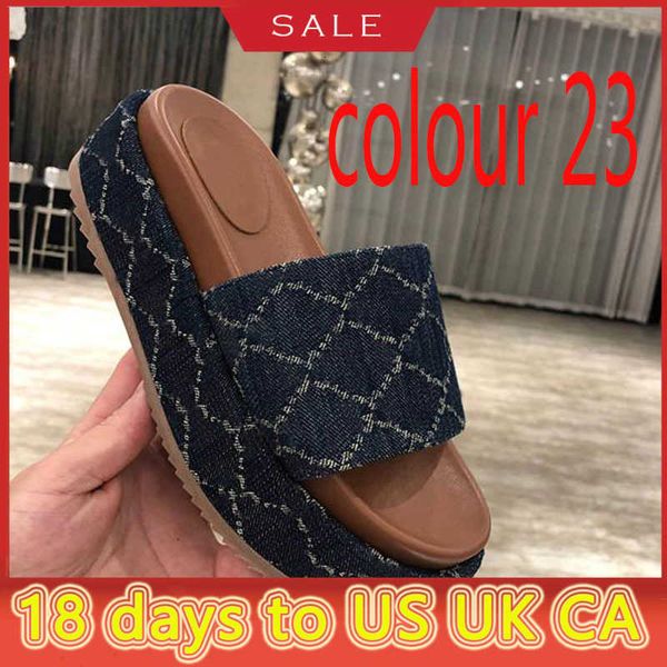 

beach slippers fashion thick bottom designer women shoes cartoon alphabet lady platform leather heels letter slides high heel sandals06a0, Black