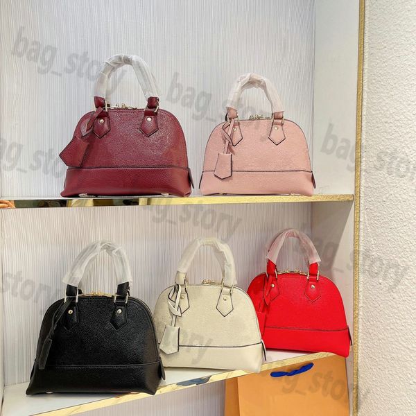 

designer shoulder bag neo alma bb shellbag monograms empreinte grained leather handbag halfmoon classic tote bags small double zipper closur