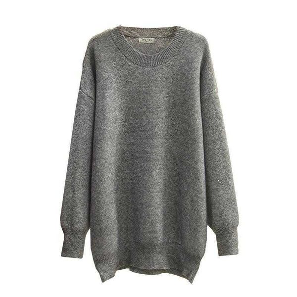 

women's sweaters knits tees women clothing sweater plus size 2021 autumn winter new jumper casual simple solid color female knitted pul, White;black