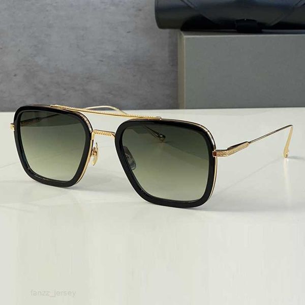 

designer semi-rimless polarized sunglasses for men square metal sun glasses women retro glasses vintage 62mm eyewear black brown flight006 g, White;black