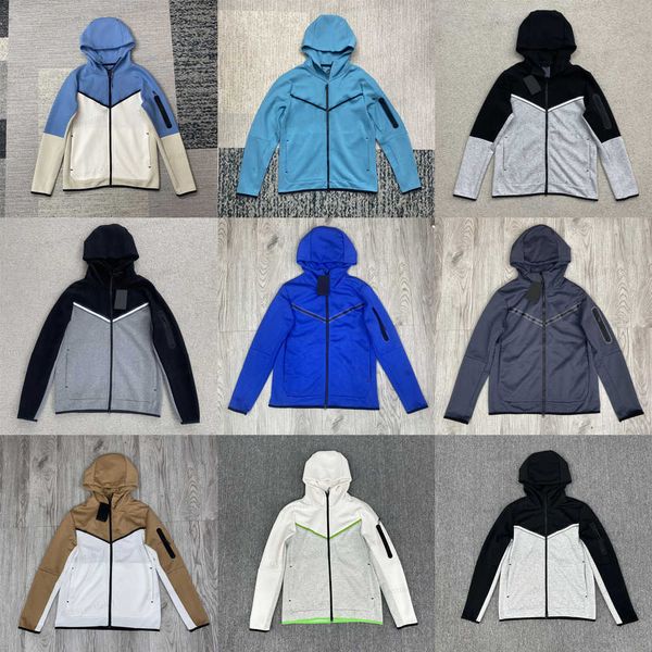 

jacket classic brand mens luxury zipper hoodies air layer cotton knitting outdoors casual entertainment designer jackets for men with hood, Black;brown