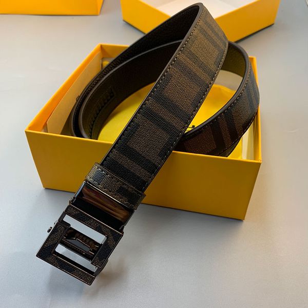 

luxury designer belts classic solid color mens belts designers automatic gold silver black buckle belt 3 colors width 3.8 cm size 115-125 ca, Black;brown