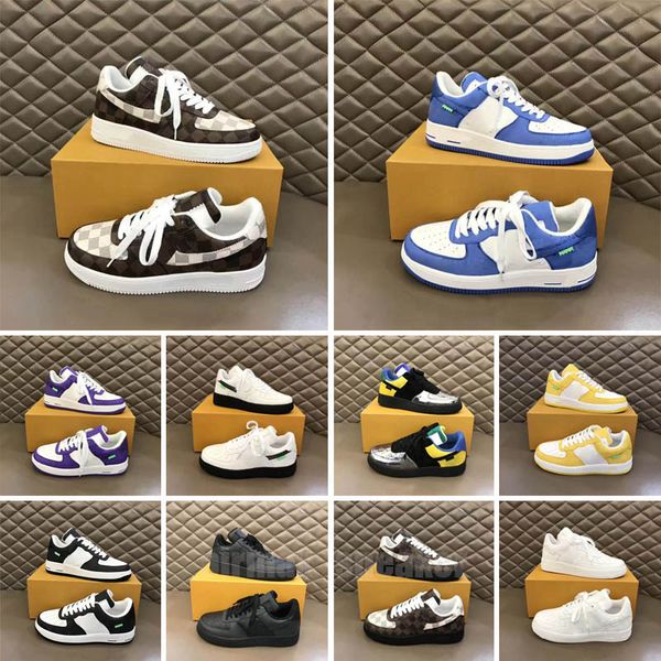 

white low men women casual shoes mca university blue designers sneakers one shoes size 36-46, Black