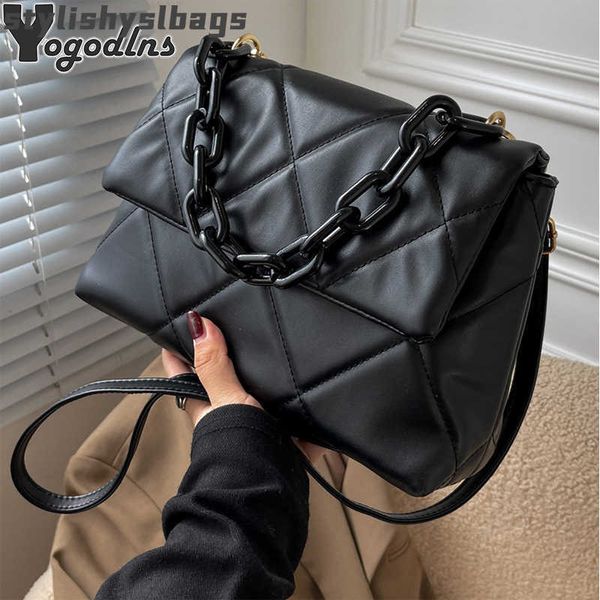 

totes diamond pattern crossbody bag women small chain quilted shoulder bag plaid flap messenger bags luxury pu leather handbag purse 010523h
