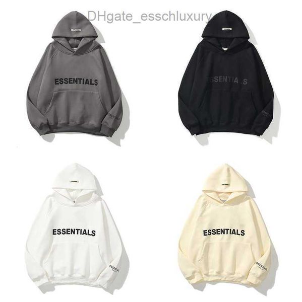 

sweatshirts ess men's luxury jackets hoodies men women letter essentials pullover hoodie hooded hip hop loose sweater casual sweatshir, Black;brown