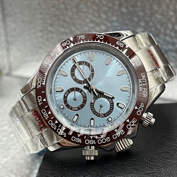 

2023 u1 grade aaa luxury watches for mens other langlaoqinlish green water ghost mechanical daytonas weekly log yacht kangkastuoflywheel wat, Slivery;brown