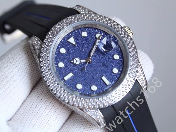 

diamond watches montre homme luxury watch montre de luxe life festival luminous wristwatches automatic bezel waterproof clean factory moveme, Slivery;brown