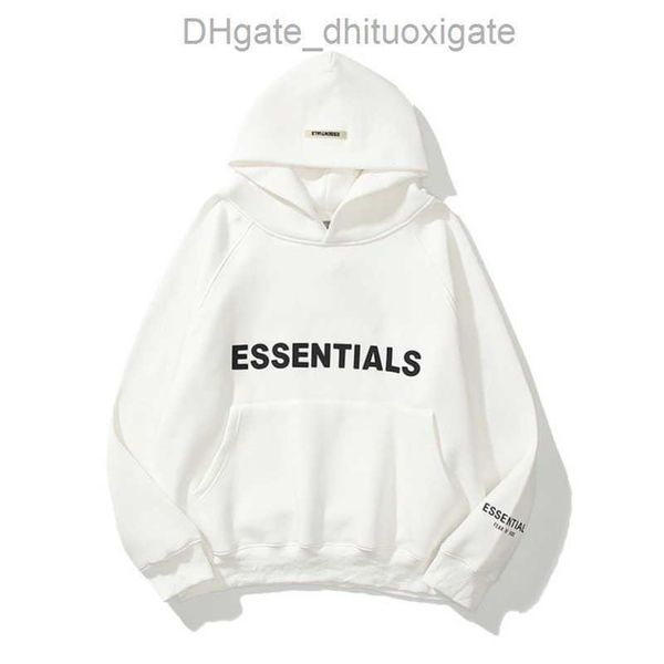 

men's ess sweatshirts luxury jackets hoodies men women essentials chest letter sweater sportswear hooded casual pullover couple jacket, Black