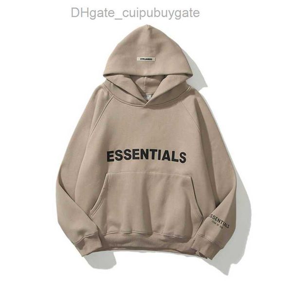 

luxury sweatshirts men's jackets ess hoodies men women essentials chest letter sweater sportswear hooded casual pullover couple sweats, Black;brown