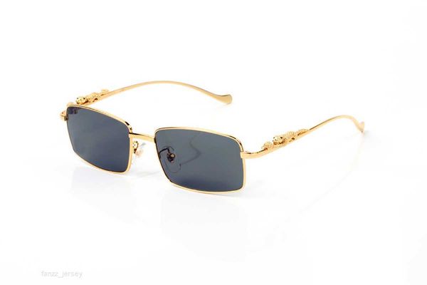 

fashion sunglasses for men color ocean film full frame panther legs leggings gold silver metal designer glasses european american trend good, White;black