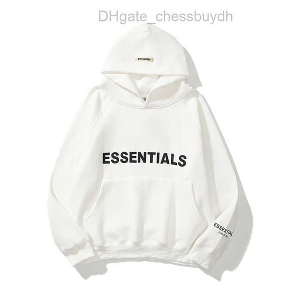 

luxury men's sweatshirts ess jackets hoodies men women essentials chest letter sweater sportswear hooded casual pullover couple sweats, Black;brown
