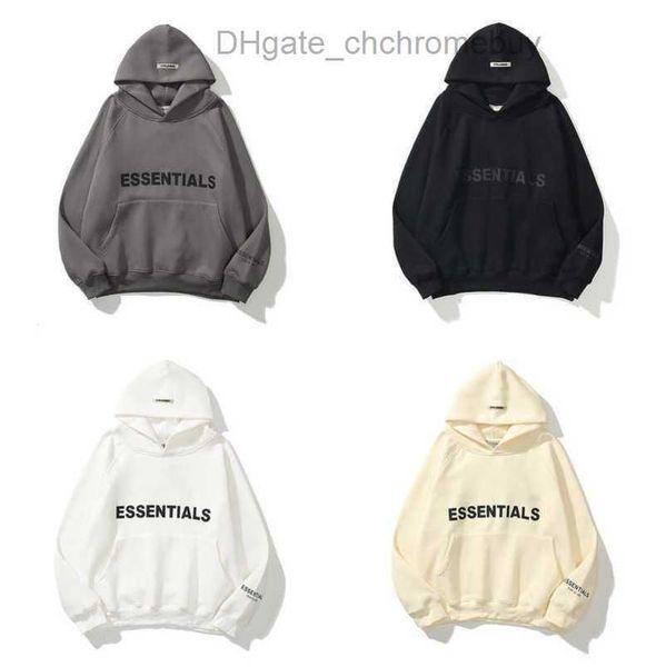 

ess men's luxury sweatshirts jackets hoodies men women letter essentials pullover hoodie hooded hip hop loose sweater casual sweatshir, Black