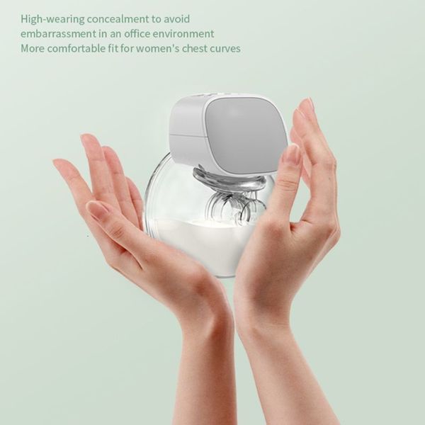 

breastpumps electric double silent wearable automatic milker hands portable milk ctor usb chargable 230105
