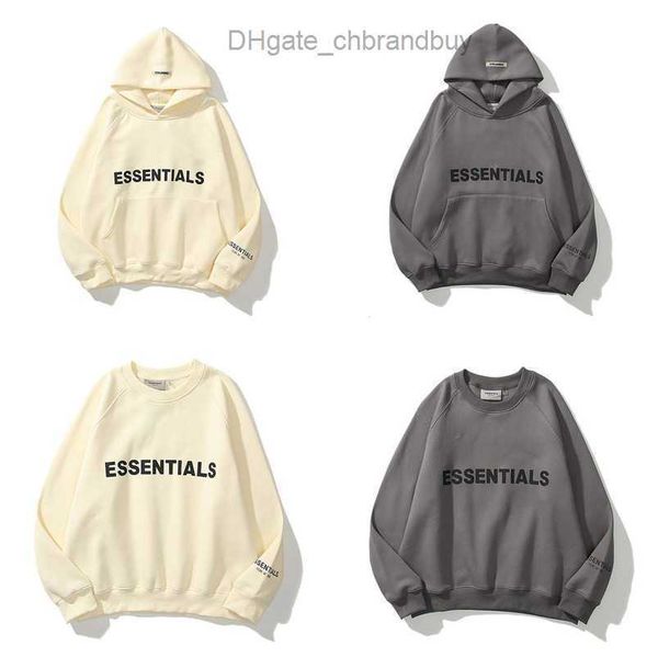 

ess luxury men's sweatshirts jackets hoodies men women essentials chest letter sweater sportswear hooded casual pullover couple sweats, Black;brown