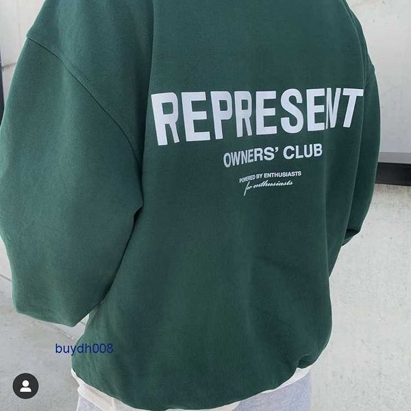 

new men's and women's hoodies fashion design brand present's crew neck sweater letters print on the back loose high street co, Black