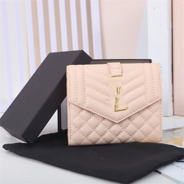 

luxury design wallet 2023 yslity retro decoration men and women fashion business card holder credit card mini bag 04-08, Red;black