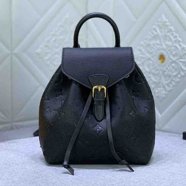 

montsouris bb designer mini backpacks women drawstring closure girl school bag leather handle strap gold color hardware satchels lady purse