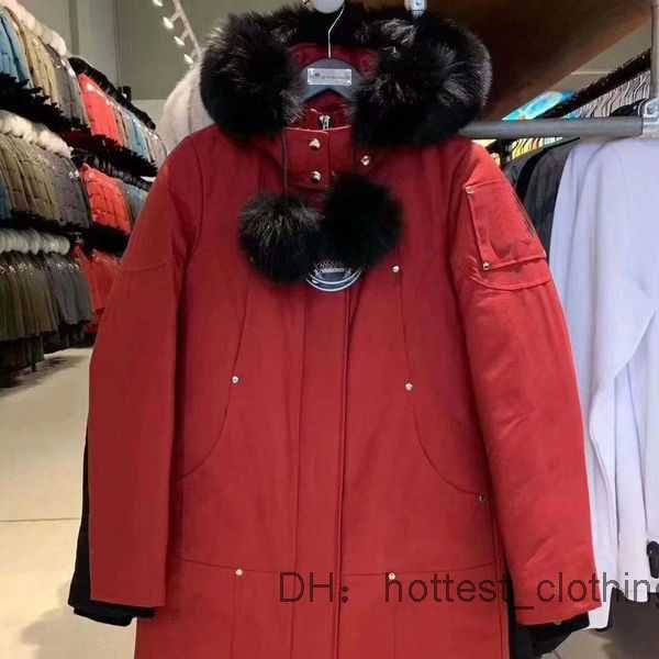 

moosesknuckles parka down coats designer clothes classic puffer jacket hoodie men's women's hooded apparel sweatsuit outwear vest, Black