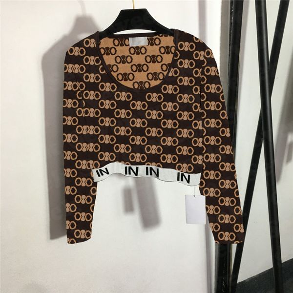 

letter webbing knits sweaters for women designer print fashion pullover short style sweatshirts, White;black