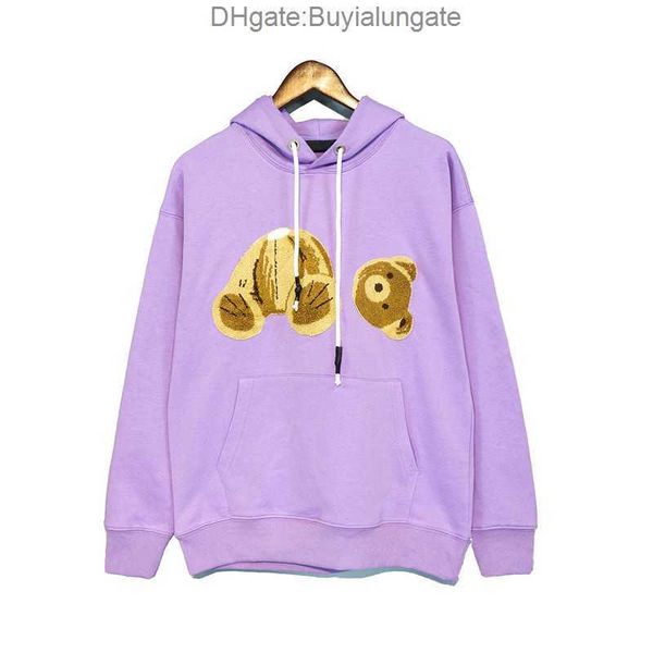 

mens hoodie designer man palm teddy bear womens sweatshirt long sleeve explosion pullover 20t7, Black