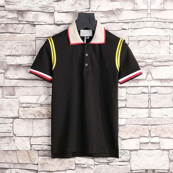

mens designers polo t shirt embroidery men polos shirts fashion women high street casual tees asian size m-xxxl, White;black
