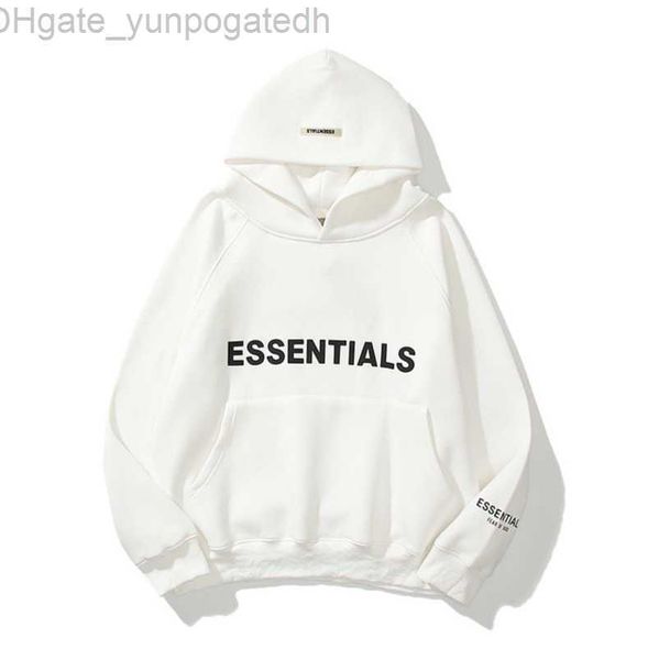 

jackets men's sweatshirts luxury ess hoodies men women letter essentials pullover hoodie hooded hip hop loose sweater casual sweatshir, Black;brown