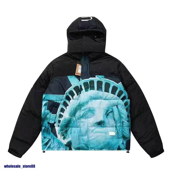 

2023 men's women's designer jacket coat maya winter warm windproof down jacket shiny matte material s-5xl size couple models newst, Blue;black