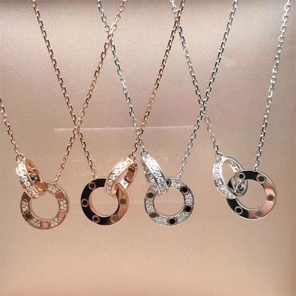 

designer luxury necklace chains iced out pendants classic design jewellery necklace designers for women valentines day engagement gifts char, Silver