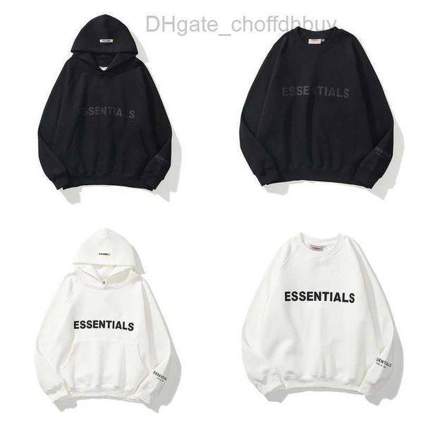 

luxury men's ess jackets sweatshirts hoodies men women essentials chest letter sweater sportswear hooded casual pullover couple sweats, Black;brown