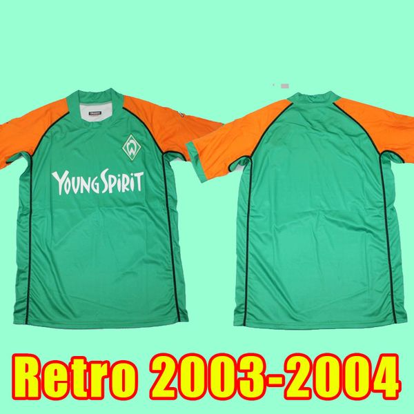 

retro 03 04 werder bremen soccer jerseys 2003 2004 bode klose ivan klasnic frings borowski schaaf pizarro silva marvin ducksch leonardo bitt, Black;yellow