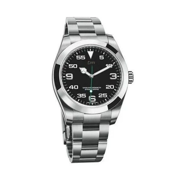 

2023 new fashion mens automatic mechanical watches 36mm full stainless steel hardlex glass watch buisness style classic wristwatches de luxe, Slivery;brown