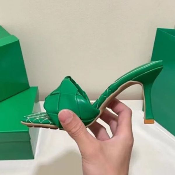 

luxury basketball shoes dress heels designer bottegas sandals women fashion letter comfortable lining leather, Black