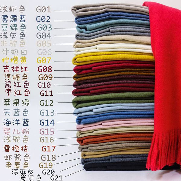 

fall winter selling pure color cashmere scarf women's barbed tassel wild monochrome warm scarfs oversize shawl, Blue;gray