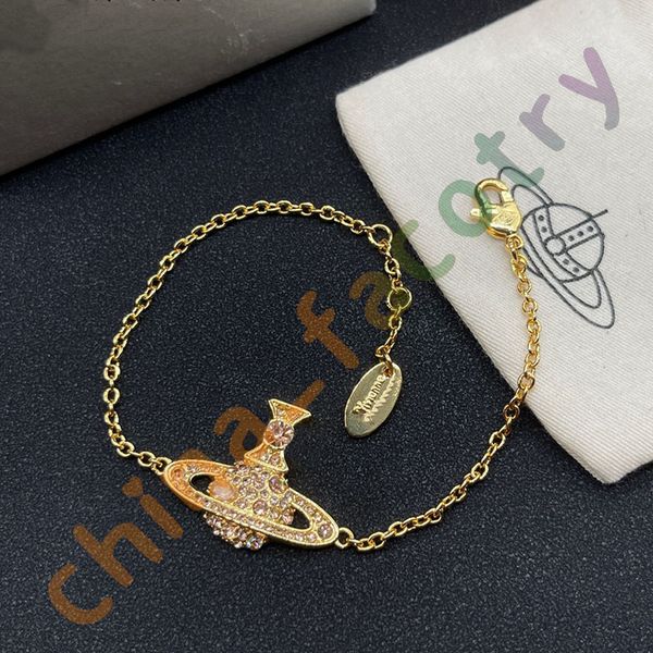 

fashion planet bracelet chain female designer saturn bracelet party wedding valentine's day luxury necklace jewelry gift, Black