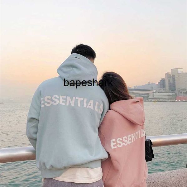 

hoodie sweatshirtessentials reflective back letter hoodie, Black;brown