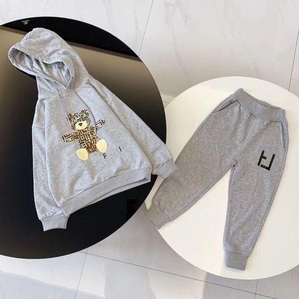 

kid hoodie kids designer set baby sets luxury print jackets and joggers fashion letter casual sports style sweatshirt boys clothes, White