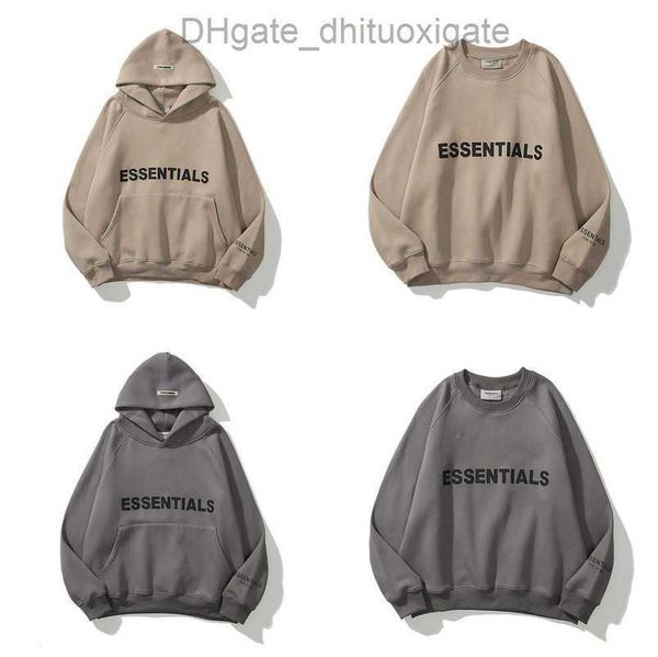 

men's sweatshirts ess luxury jackets hoodies men women essentials chest letter sweater sportswear hooded casual pullover couple sweats, Black;brown