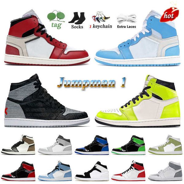 

2023 jumpman 1 bred text university blue green python basketball shoes 1s white rebellionaire banned low visionaire royal blue stealth, Black